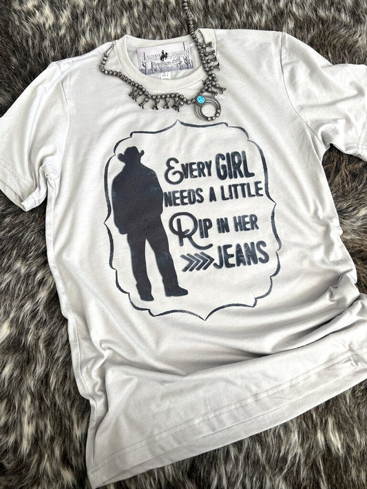 Every Girl Needs a Little..... Jeans Shirt