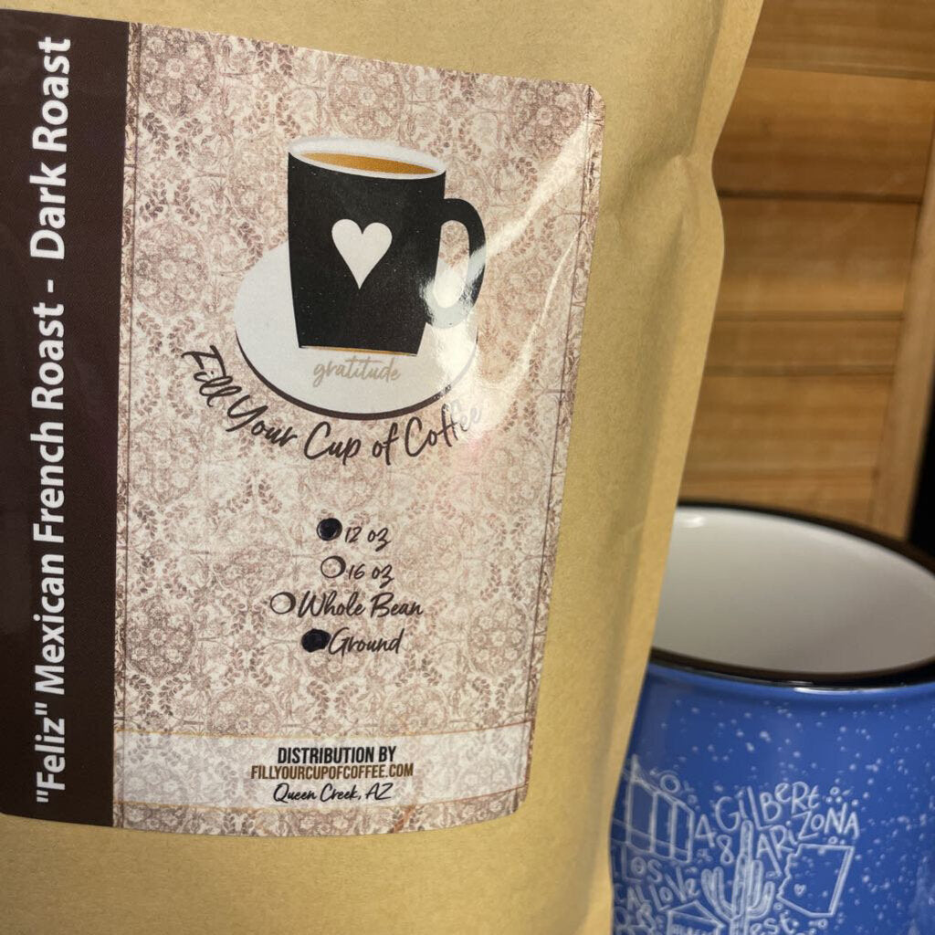 "Feliz" Happy Mexican Dark Roast Ground Coffee