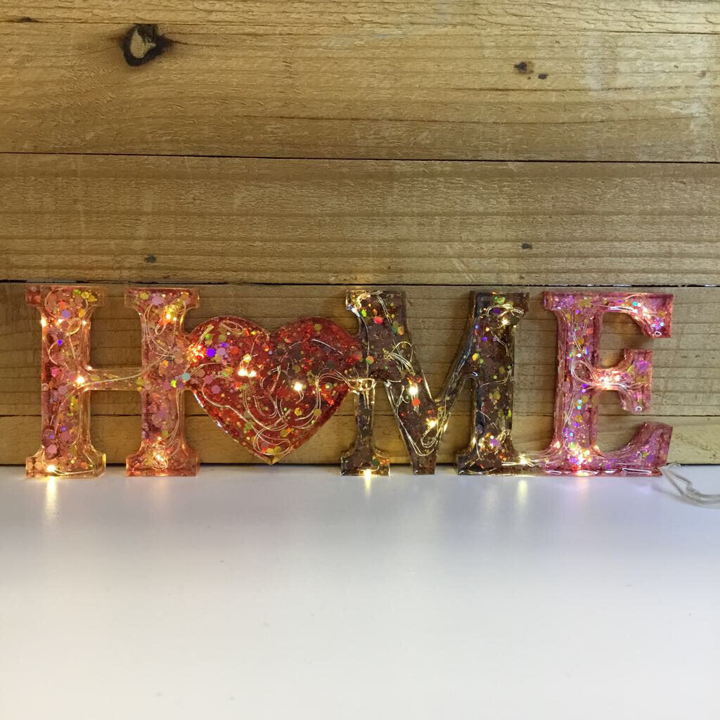 Home Resin Light Up Sign