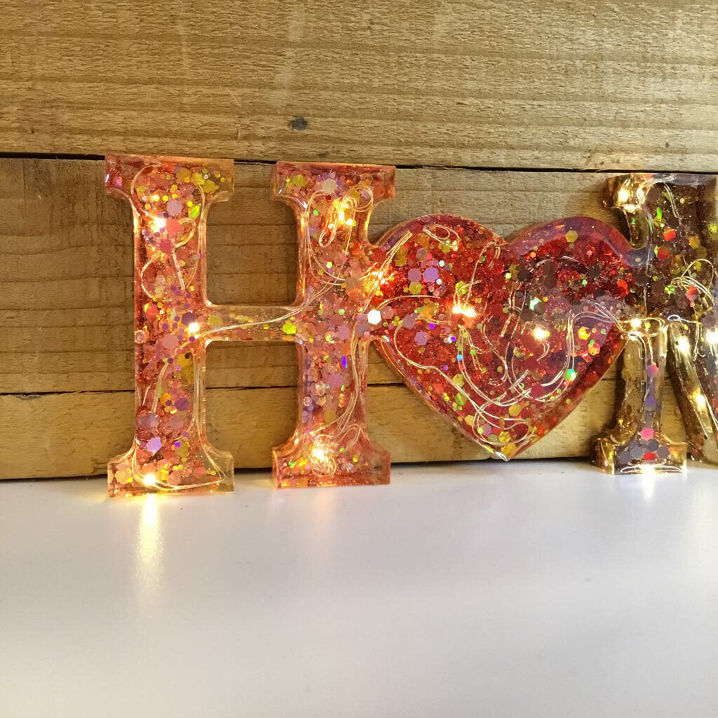 Home Resin Light Up Sign