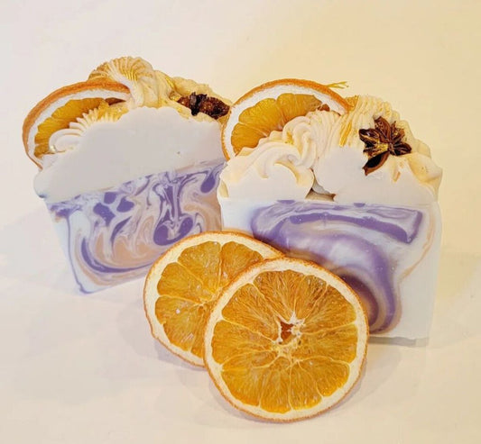 Orange Lavendar Handmade Soap