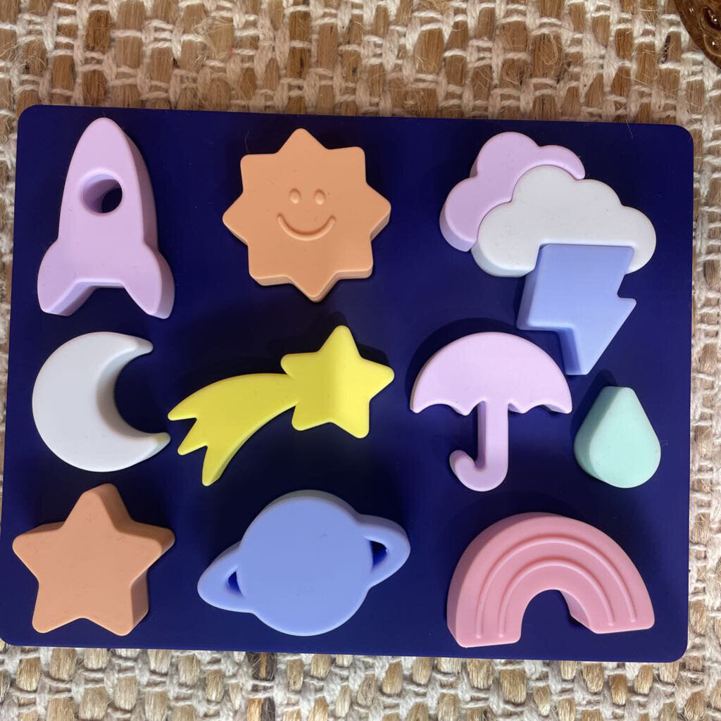Baby and Toddler Silicone Space Puzzle